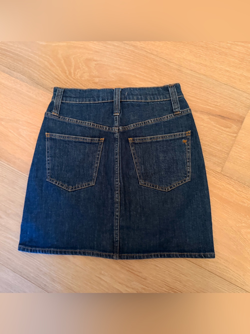 Madewell Blue Button-Front Denim Mini Skirt - Picture 5 of 7